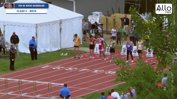 Division C Boys 110 Hurdles Prelims Heat 1