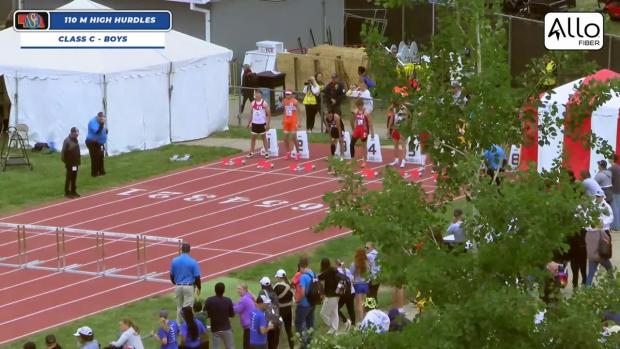 Division C Boys 110 Hurdles Prelims Heat 3
