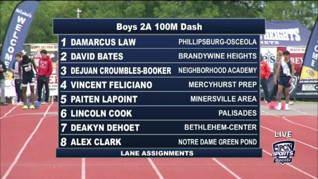 2A Boys 100 Finals