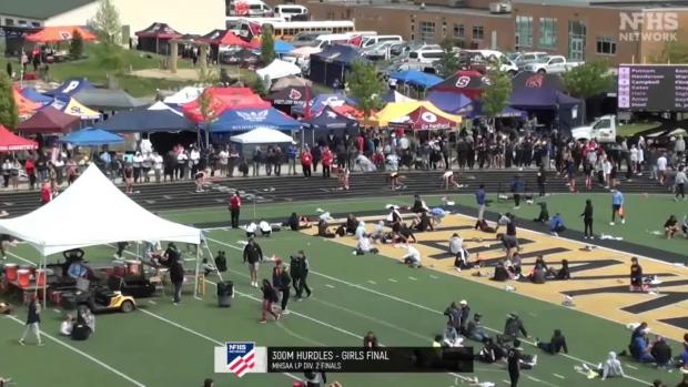 Girls 300 Hurdles Finals Section 1