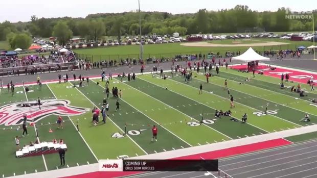 Division 3 Girls 300 Hurdles Finals Section 1