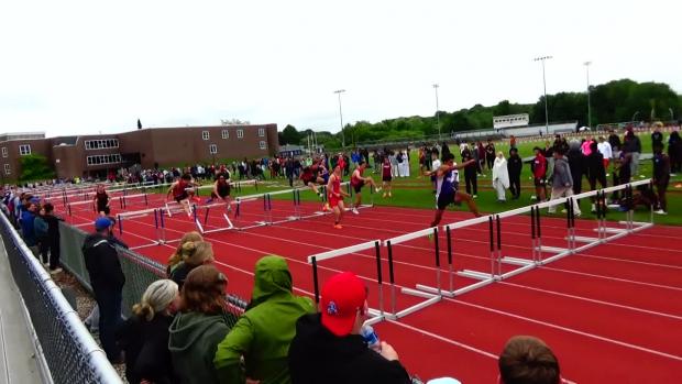 Boys 110 Hurdles Prelims Heat 4