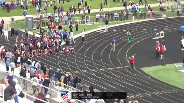 Division 4 Boys 100 Prelims Heat 1