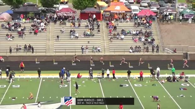 Division 4 Girls 300 Hurdles Finals Section 3