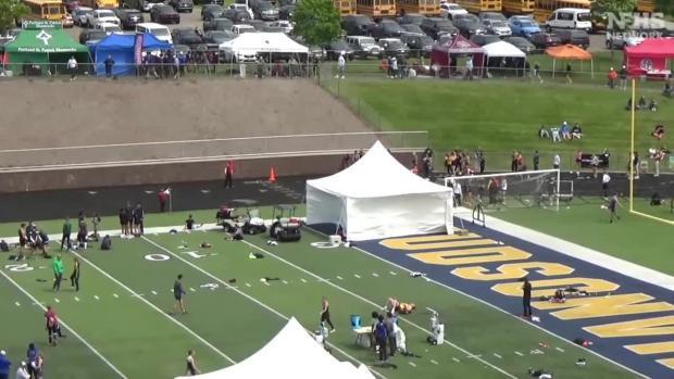 Division 4 Girls 300 Hurdles Finals Section 1