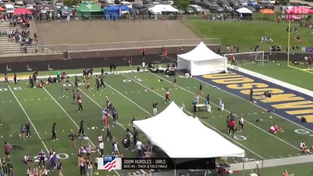 Division 4 Girls 300 Hurdles Finals Section 4
