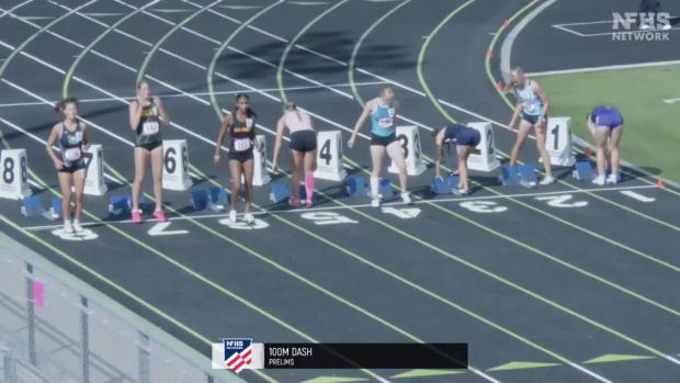 5A Girls 100 Prelims Heat 2