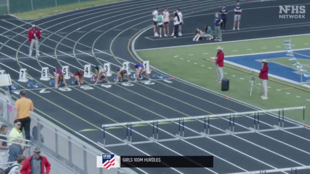 6A Girls 100 Hurdles Prelims Heat 3