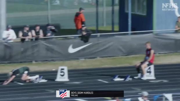 5A Boys 300 Hurdles Prelims Heat 2