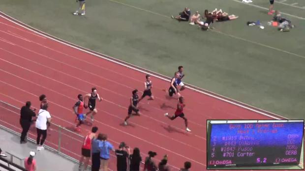 Boys 100 Prelims Heat 1