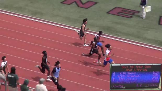 Boys 100 Prelims Heat 4