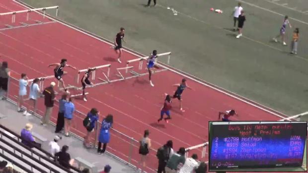 Boys 110 Hurdles Prelims Heat 2