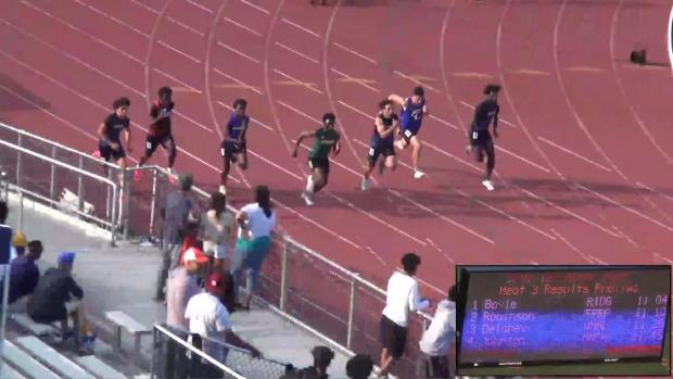 Boys 100 Prelims Heat 4
