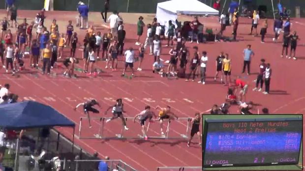Boys 110 Hurdles Prelims Heat 2