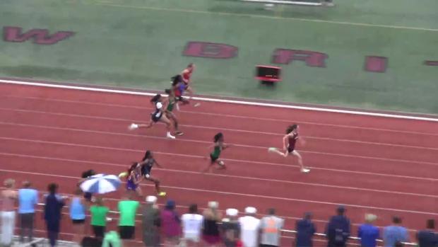 Girls 100 Prelims Heat 3