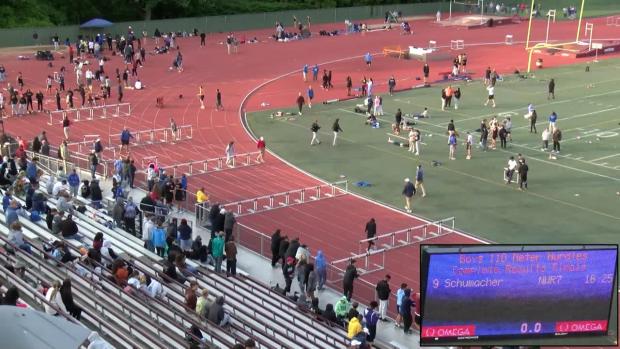 Class M Girls 100 Hurdles Finals Section 1