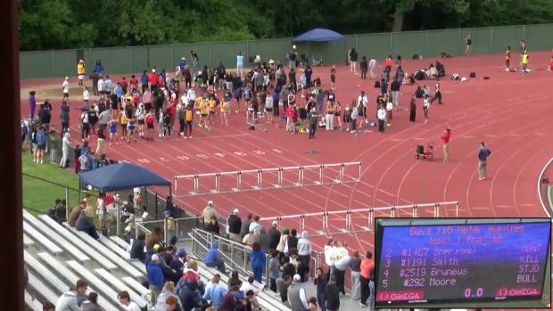 Class M Boys 110 Hurdles Prelims Heat 1