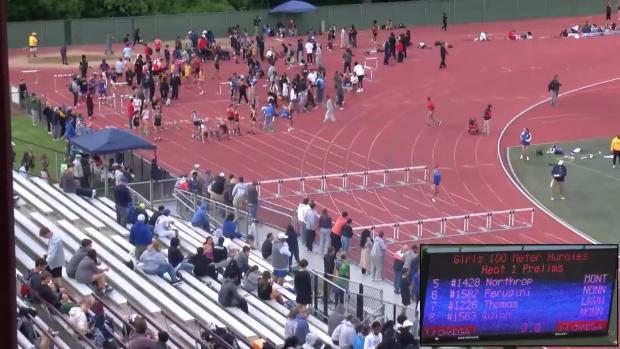 Class M Girls 100 Hurdles Prelims Heat 2