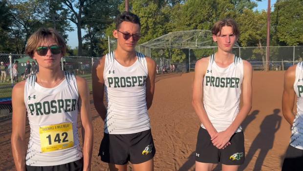 Prosper Varsity Boys Six-Mile Relay Winners