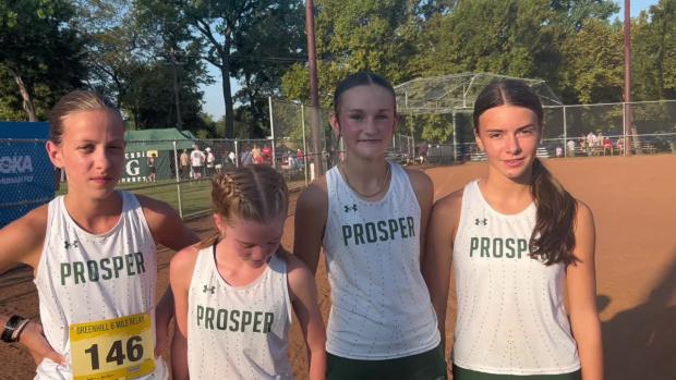 Prosper Varsity Girls Six-Mile Relay Winners