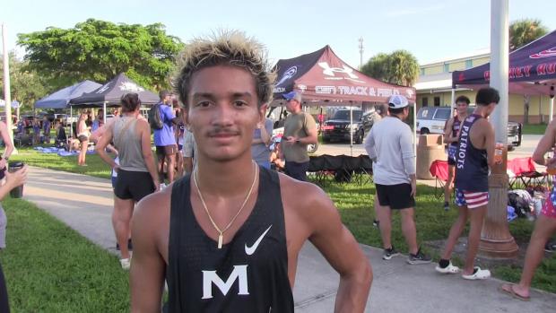 Angel Cruz of Mariner after his win at the 3D Sommer Inv
