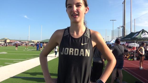 Alice Frame of Katy Jordan finishes 5th in varsity girl's
