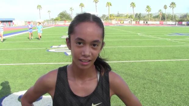 Kamilah Salim runs fastest time of meet, wins Girls Elite 