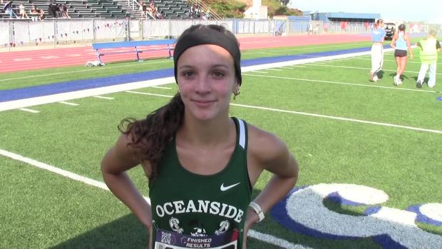 Malia Guillen runs 17:04 to finish 3rd in Girls Elite race