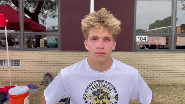 Brody Bauman after leading Perrysburg to D1 win