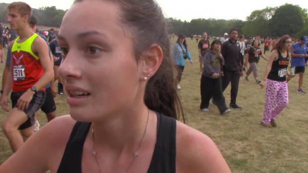 Ainsley Carter finish reaction