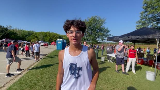 Anthony Garcia wins freshman boys race