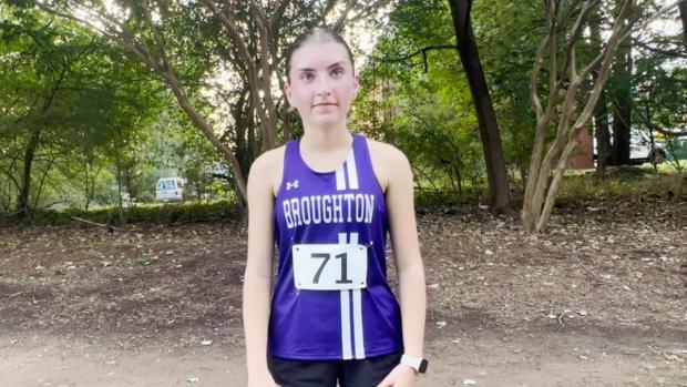 Broughton Freshman, Nora Sacks, wins Cap8 JV Girls' Race!