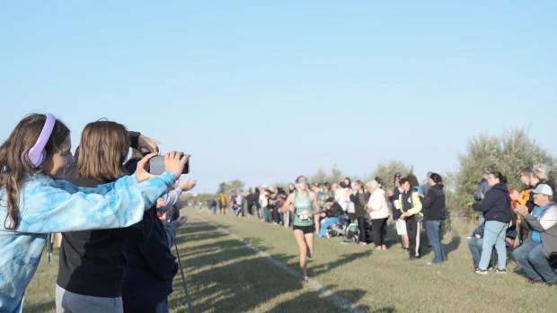 High School Girls Race Finish