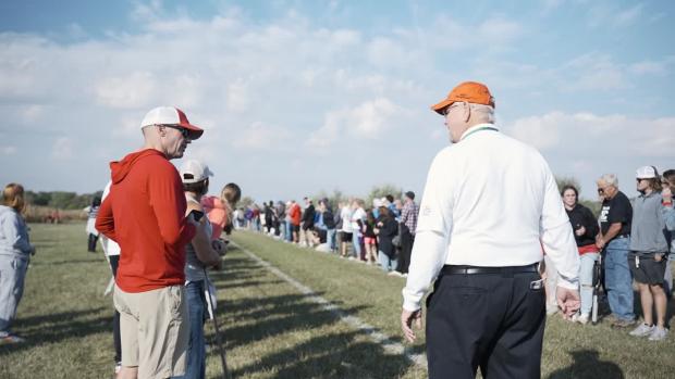 High School Girls Race Finish