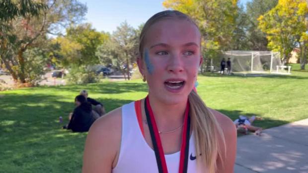 3A girls Santa Fe Prep’s Sophia Bair wins with time of 18 34.90