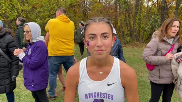 Abigail Weinstein after close Class A race