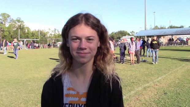 Zephyrhills Lydia Vincent after Region 3A-3 Win