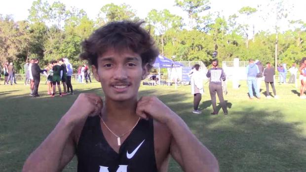 Mariners Angel Cruz after Region 3A-3 Win