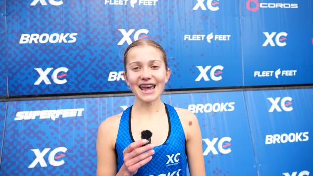 Natasza Dudek After Winning the Brooks XC Championships