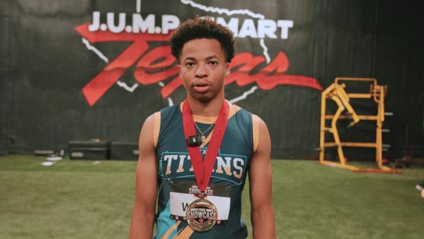 Joseph West Jumps 24-3 To Win Elite Boy's long jump