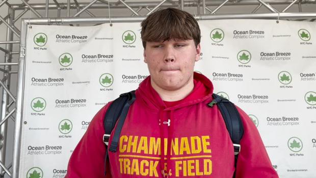 M Shot Put Varsity - Jonathan Szymanski Wins