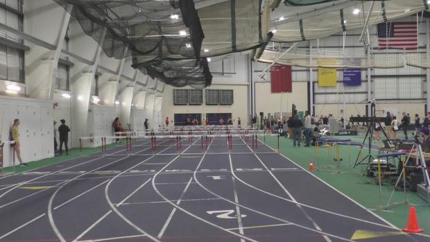 Senior Girls 55 Hurdles Finals Section 1