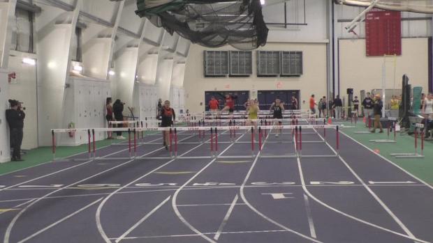 Senior Girls 55 Hurdles Finals Section 2
