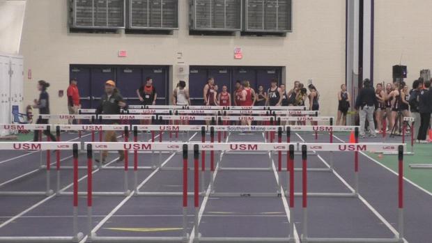 Senior Boys 55 Hurdles Finals Section 1