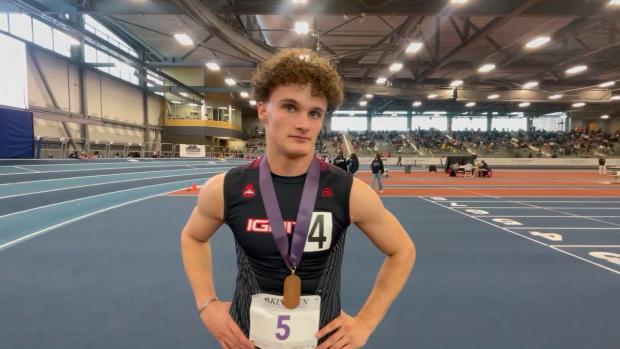 Collin Bumgardner runs a lifetime best in 60m win
