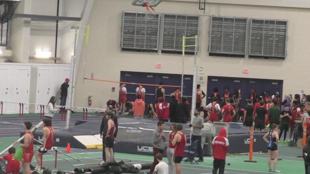 Senior Boys 55 Hurdles Finals Section 1