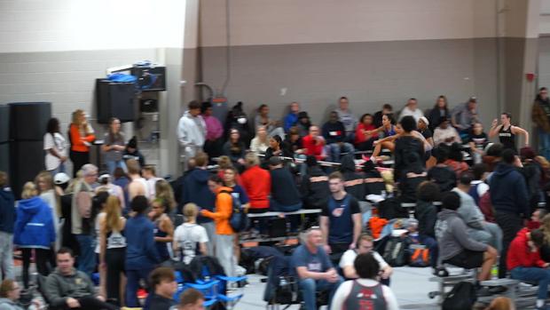 Girls 60 Hurdles Prelims Heat 3