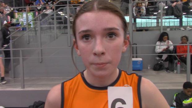 8th grader Molly Mocko mixes it up with high schoolers