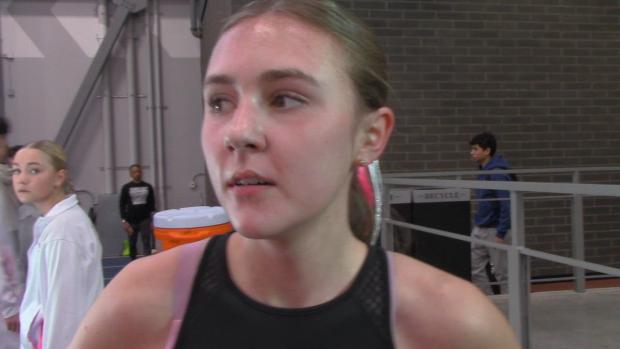 Krista Sytsma gets a PB in the girls mile