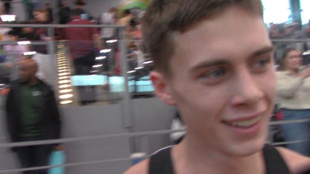 Liam Bettis does the talking with his feet